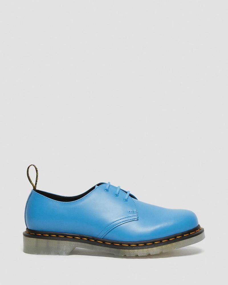 Zapatos Oxford Dr Martens 1461 Iced Smooth Cuero Mujer Azules | MX 443SGL